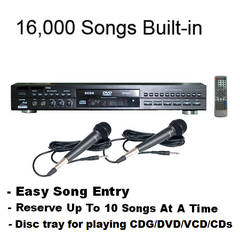 Rental Package A:<br>Karaoke System with 12,310 English songs<br>Updated 05/01/2016 - Seattle Karaoke - Seattle Karaoke - Systems w/ English Songs - 1